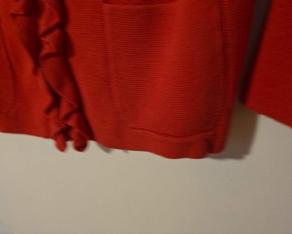 Talbots Ruffle-Front Crewneck Sweater - Picture 5 of 8